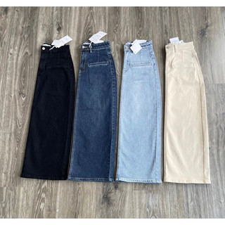 Chân váy midi túi mổ xẻ sau COBÉ