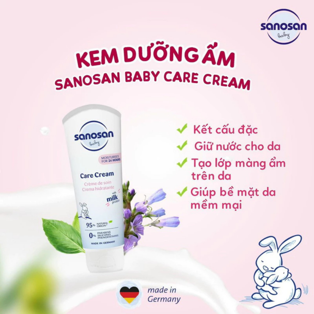 . Kem dưỡng ẩm Sanosan chiết xuất olive hữu cơ 100ml/75ml shop BABY KING