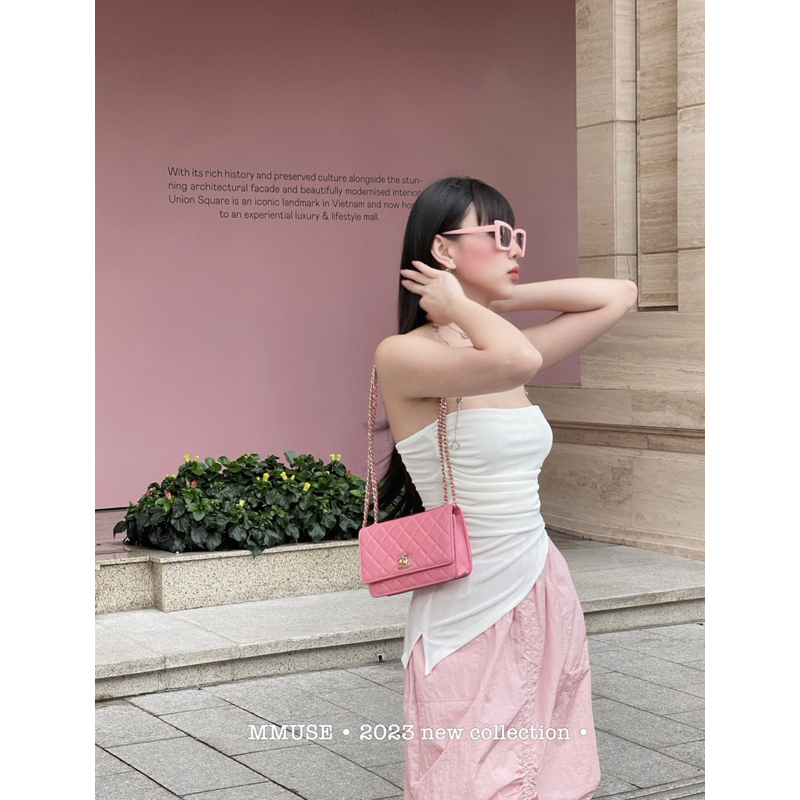 Set áo cúp váy nhún