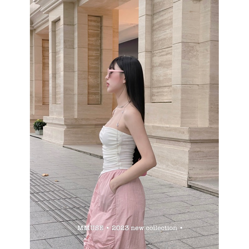 Set áo cúp váy nhún