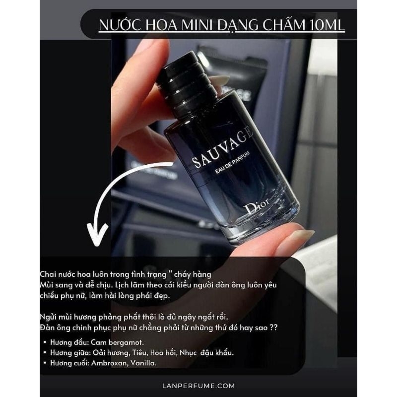 Set nước hoa D.ior Sauvage Eau De Parfum