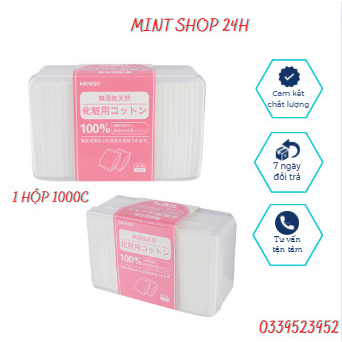 BÔNG TẨY TRANG MINISO 1000 MIẾNG