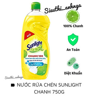 Nước Rửa Chén Chai Sunlight 750g
