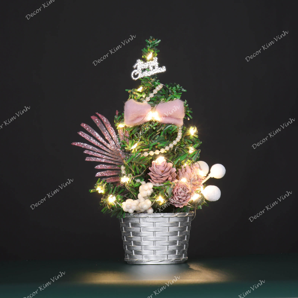 Cây Thông Nhí TNM16 Cây 20cm Trang Trí Giáng Sinh Cây Thông Noel