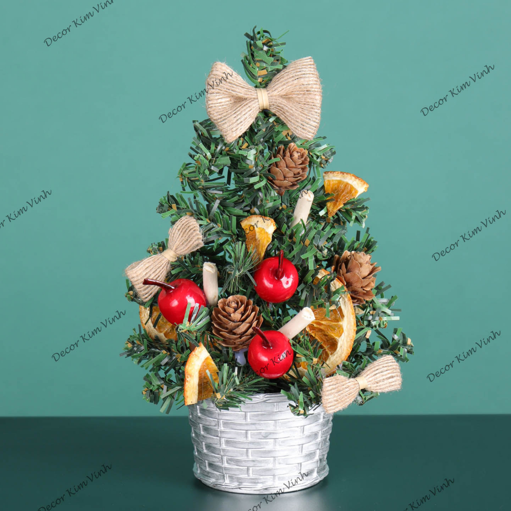 Cây Thông Nhí TNM18 Cây 20cm Trang Trí Giáng Sinh Cây Thông Noel