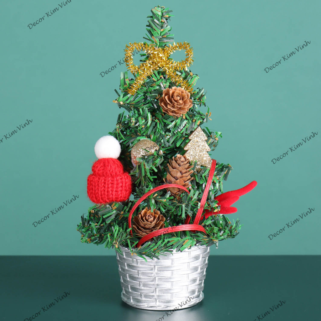 Cây Thông Nhí TNM19 Cây 20cm Trang Trí Giáng Sinh Cây Thông Noel