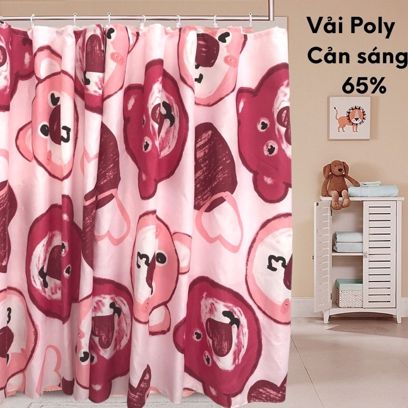 Rèm cửa poly cotton IGUN BEDDING che ánh sáng, rido ngăn phòng
