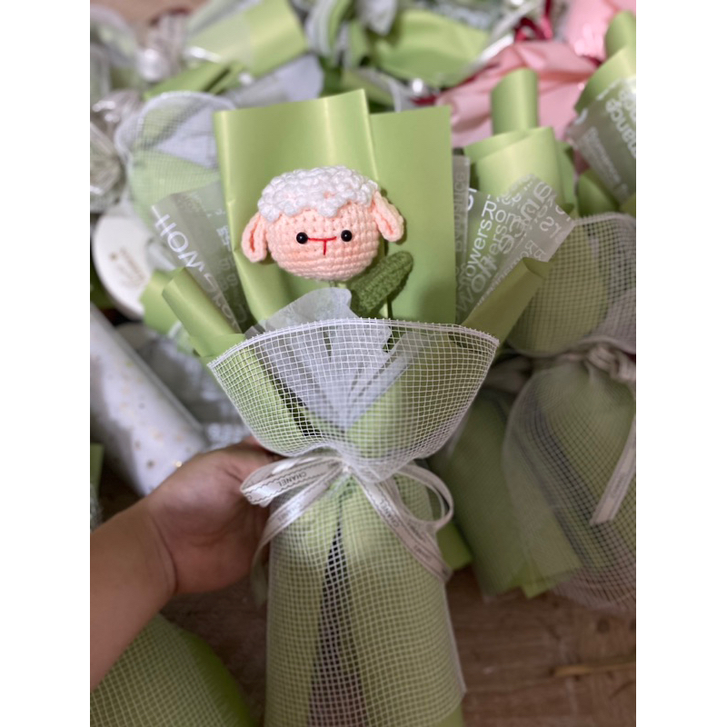 Cốt bó 1 bông hoa, dùng cắm hoa len, hoa nhũ hoặc 1-3 bông hoa sáp