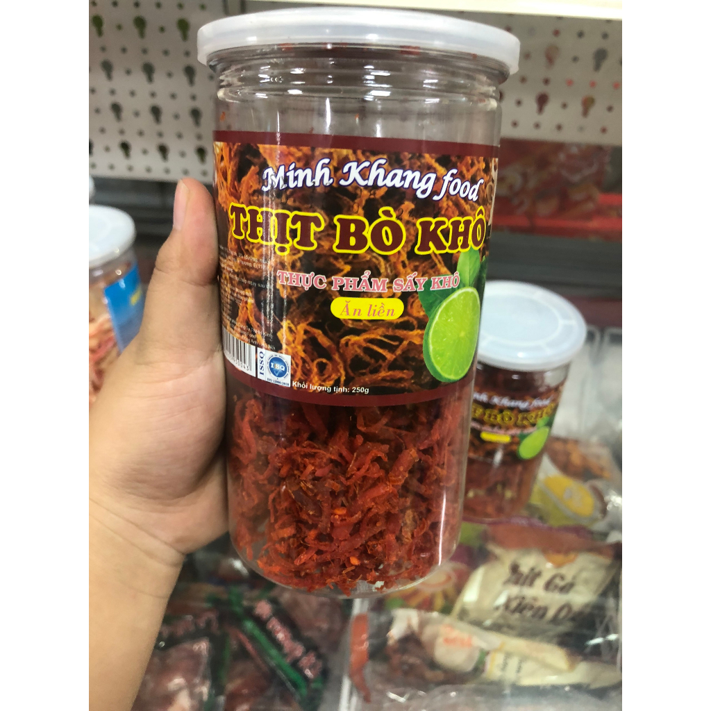 Thịt Bò Khô Minh Khang Food hũ 500g