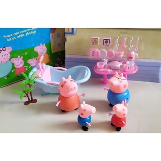 Hộp đồ chơi gia đình heo peppa picnic