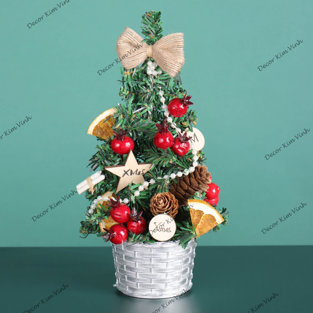 Cây Thông Nhí TNM22 Cây 20cm Trang Trí Giáng Sinh Cây Thông Noel