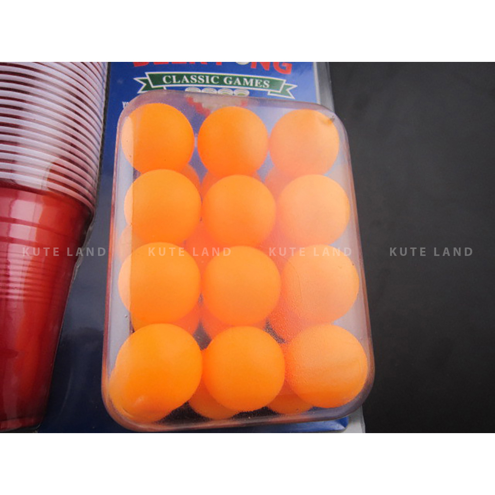 Bô trò chơi ném bóng Beer Pong huyền thoại Dringking Game 12/24 banh dành cho cuộc vui không hồi kết GUB15