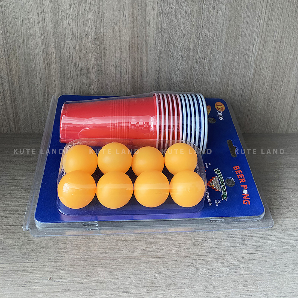 Bô trò chơi ném bóng Beer Pong huyền thoại Dringking Game 12/24 banh dành cho cuộc vui không hồi kết GUB15