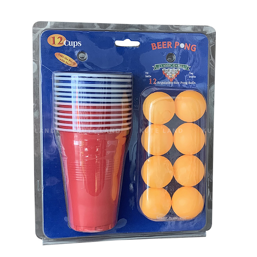 Bô trò chơi ném bóng Beer Pong huyền thoại Dringking Game 12/24 banh dành cho cuộc vui không hồi kết GUB15