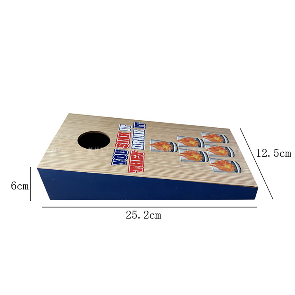 Trò chơi uống bia rượu Bean Bag Toss Game thử thách ném gối vào lỗ xem ai cao tay hơn GUB25