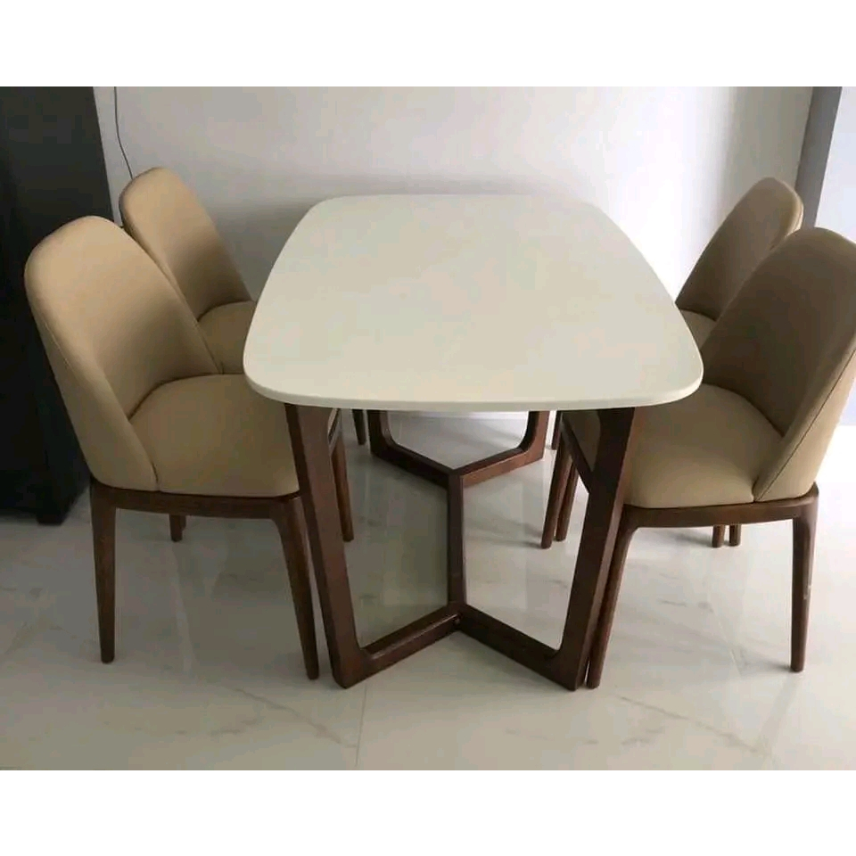 Bàn ăn cơm 4 ghế , bàn ăn mặt đá 4 ghế grace cao cấp đặt chung cư siêu sang - BH 1 NĂM | BigBuy360 - bigbuy360.vn
