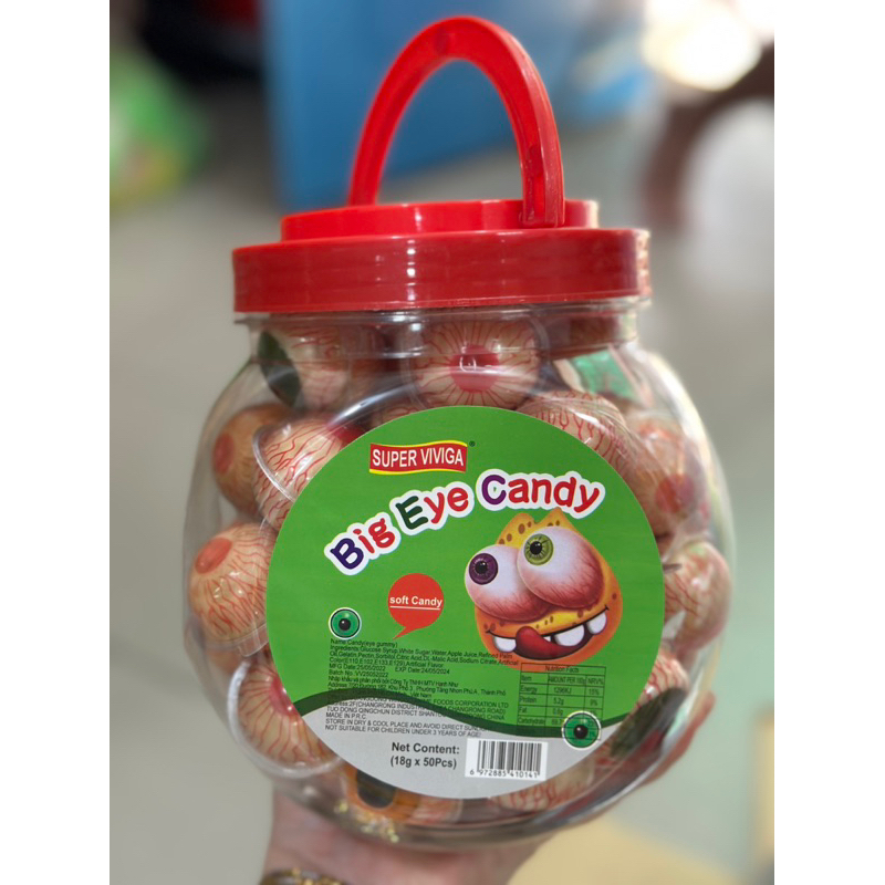 GÓI 600gr KẸO DẺO NHÂN MỨT HỖN HỢP HÌNH CON MẮT