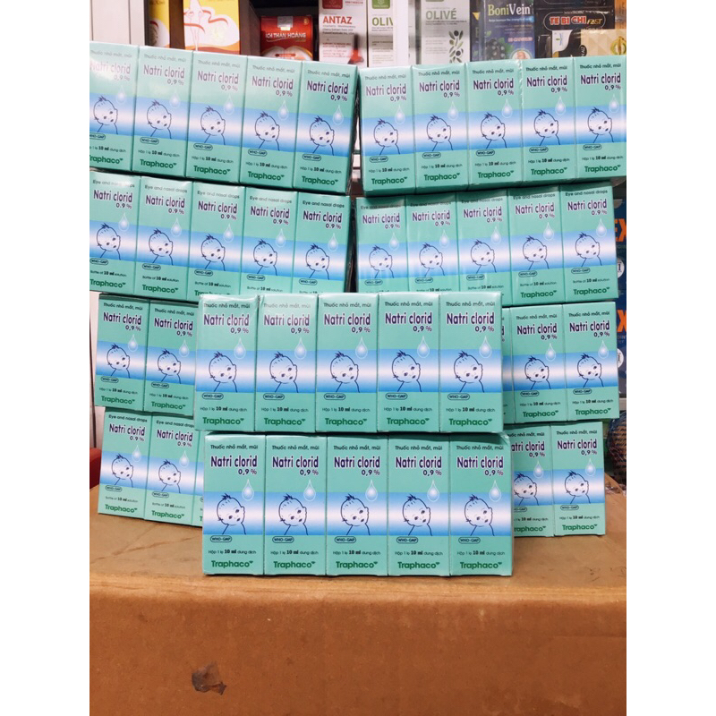 10 lọ nước muối sinh lí traphaco NACL