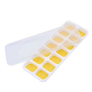 [ COMBO 5 ] Khay làm đá 14 ô silicon có lắp đạy HM68