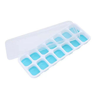 [ COMBO 5 ] Khay làm đá 14 ô silicon có lắp đạy HM68