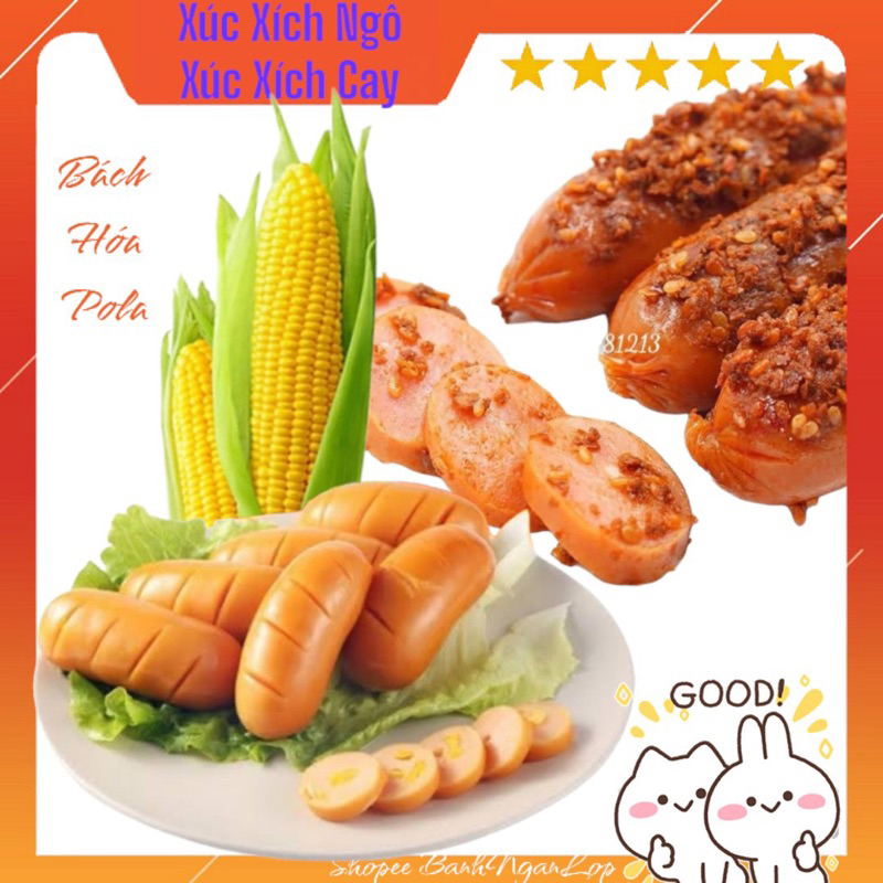 Xúc Xích Ngô, Xúc Xích Cay Thơm Ngon Ăn Liền Tiện Lợi