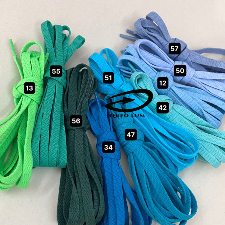 Dây Giày Bản Dẹp dài 120cm bằng sợi bông nhiều màu có thể buộc giày thể thao, boots... XOP1
