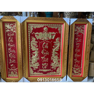 Bộ cửu huyền thất tổ cao 107 x 133c, cao 81 x 107