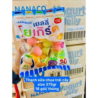 Thạch sữa chua trái cây Pudding Nanaco 375g