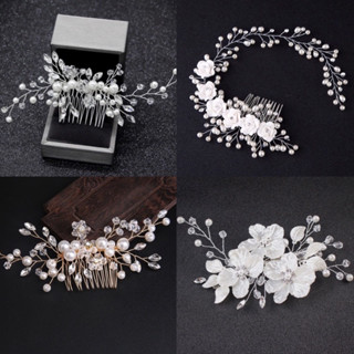 Hoa cài tóc cô dâu nhiều mẫu mới