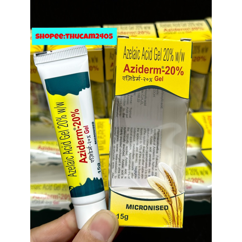 Kem AZIDERM AZELAIC ACID 20% loại bỏ mụn ,thâm mụn GEL