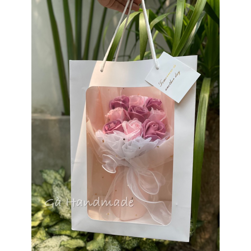 Bó 1- 5 -9 bông hoa sáp/nhũ có đèn phù hợp làm quà tặng các dịp lễ 20/10,20/11