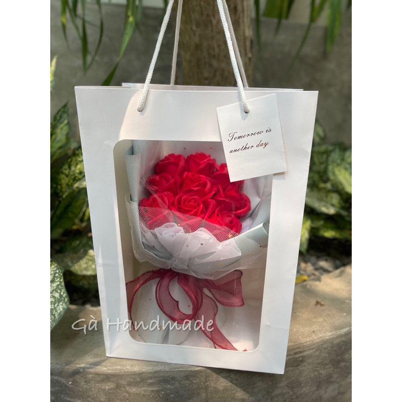 Bó 1- 5 -9 bông hoa sáp/nhũ có đèn phù hợp làm quà tặng các dịp lễ 20/10,20/11