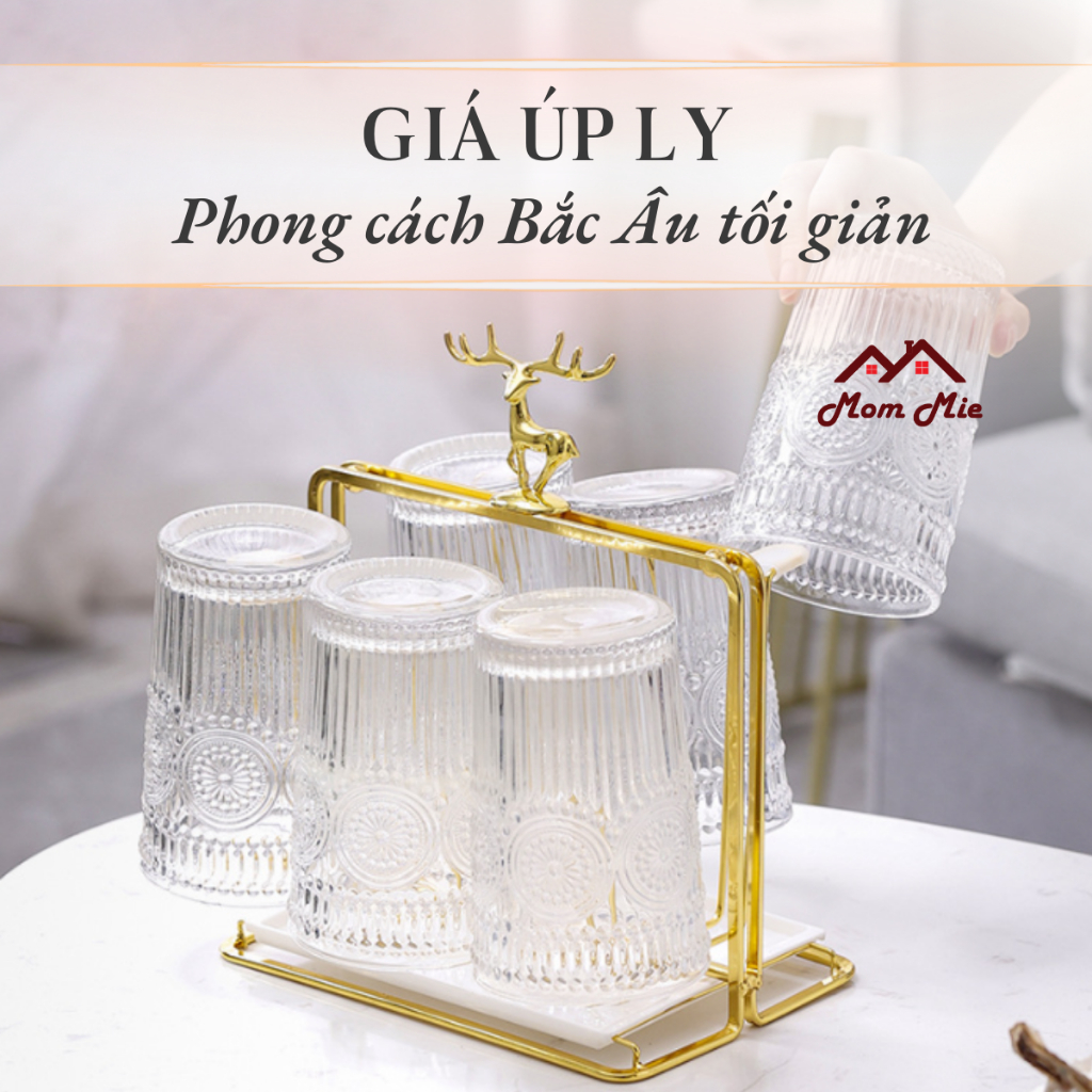 Kệ úp ly 6 nhánh, giá úp ly thép sơn tĩnh điện sang trọng - I005, I051, I052
