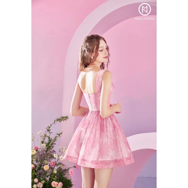 Váy Mollynista organza váy công chúa bánh bèo new 100% tag