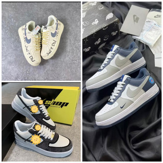Giày thể thao af1 xám chuột các màu mới custom canvas đủ màu full sz nam nữ bảo hành 6 tháng