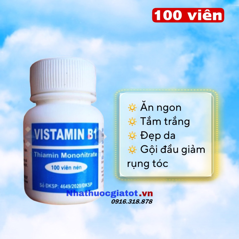 Vitamin B1 Lọ 100 Viên