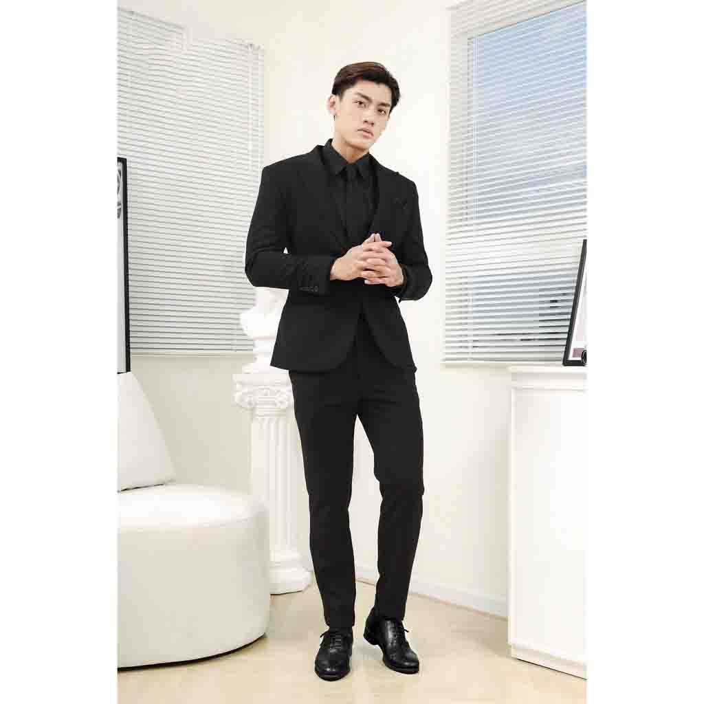 Bộ vest nam cao cấp Hàn Quốc, Áo Blazer nam mẫu 1 cúc, Chuẩn form dáng đẹp - ZAMAN