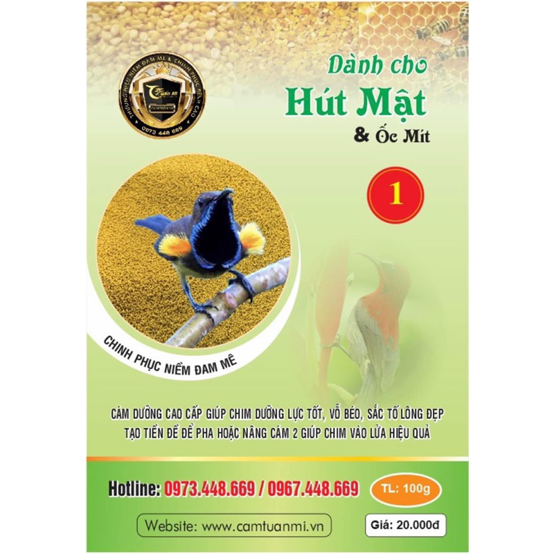 CÁM HÚT MẬT SỐ 1