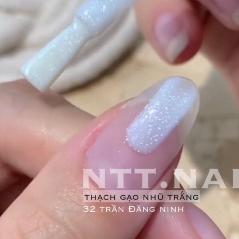 Hàng chính hãng_Sơn gel gạo nhũ tuyết trắng