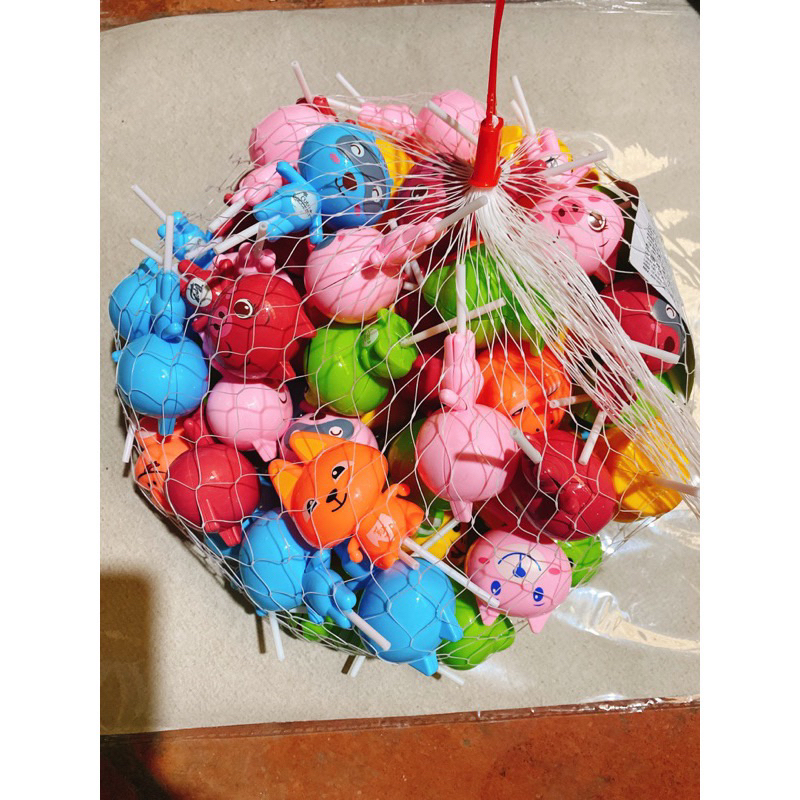 Sỉ túi 60 chiếc kẹo mút hình thú to