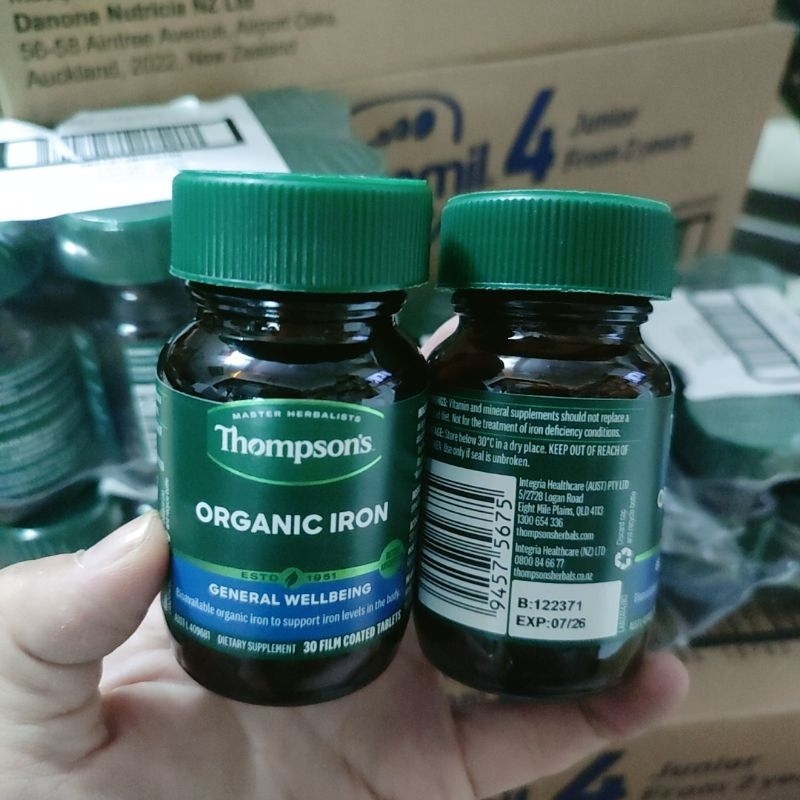 Sắt Hữu cơ Thompson's organic iron 30 viên