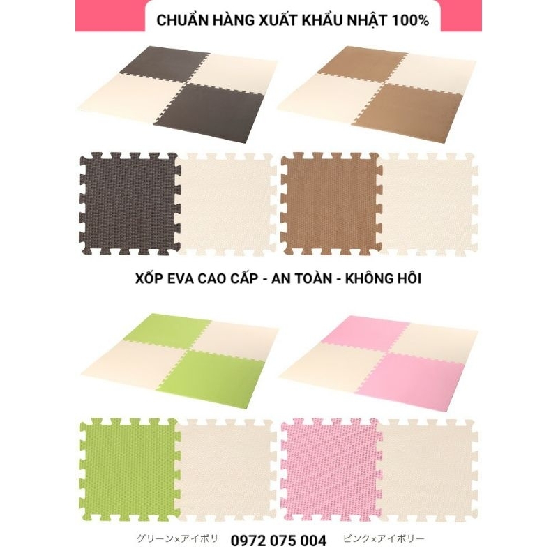 Thảm xốp lót sàn 60x60 ko hôi hàng VNXK chọn đẹp