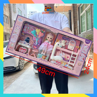 Đồ Chơi Búp Bê Barbie, Công Chúa Elsa, Đồ Chơi Búp Bê Kèm Phụ Kiện Bàn Trang Điểm, Xe Đạp,... Quà Tặng Cho Bé Gái.