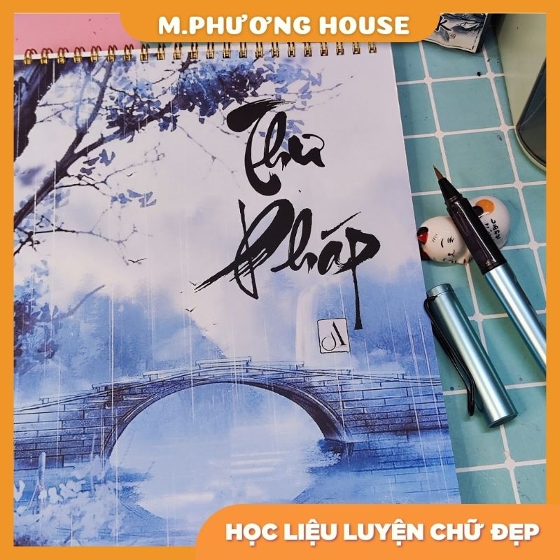 Sổ viết thư pháp/ Vintage - giấy dày 2 mặt 100 trang