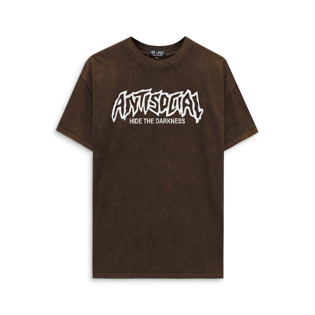 Big size - Áo thun wash nam BB - Boiz bigsize chữ phản quang