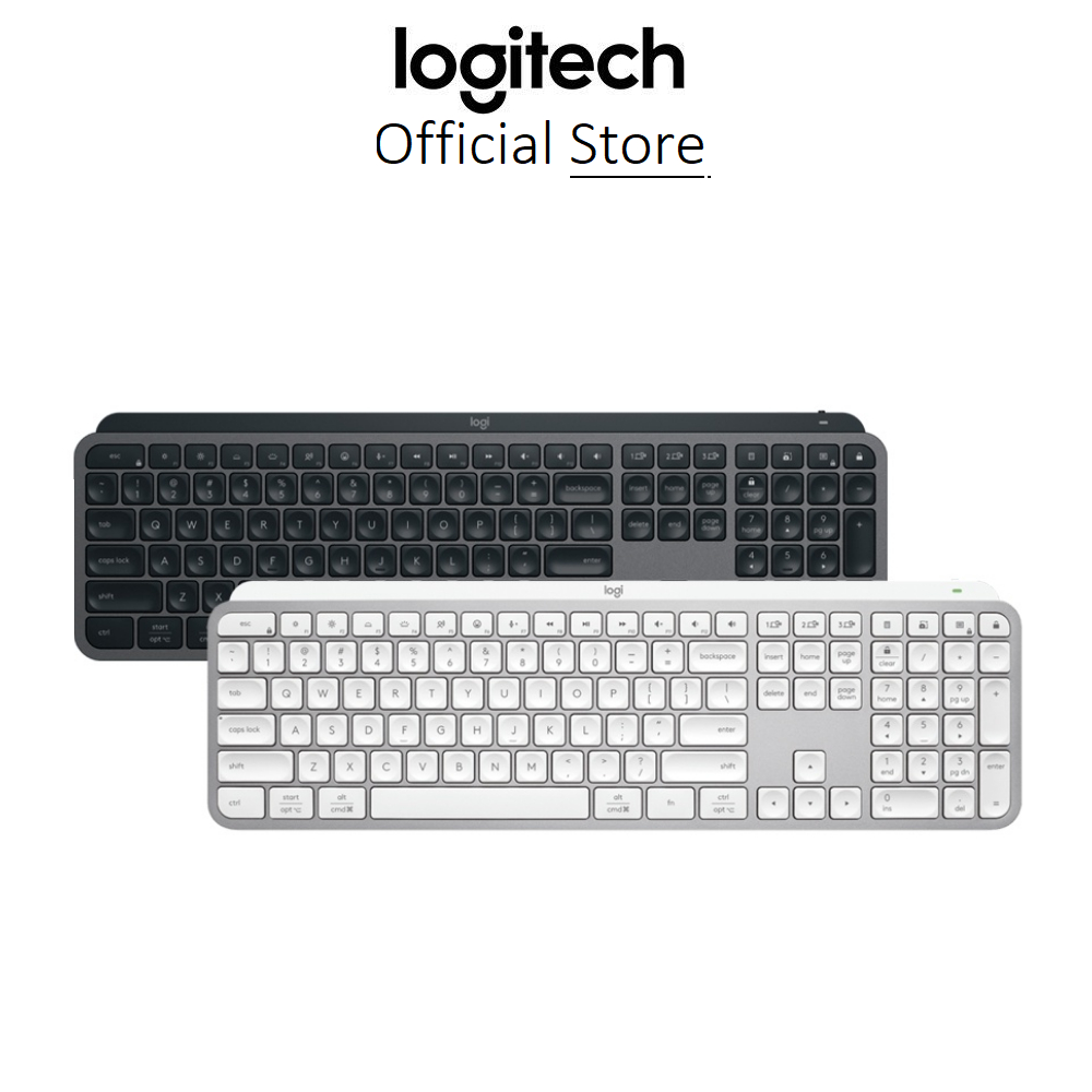 Bàn phím không dây Logitech MX Keys S - Low Profile yên tĩnh, Đèn nền, Bluetooth, Sạc USB-C