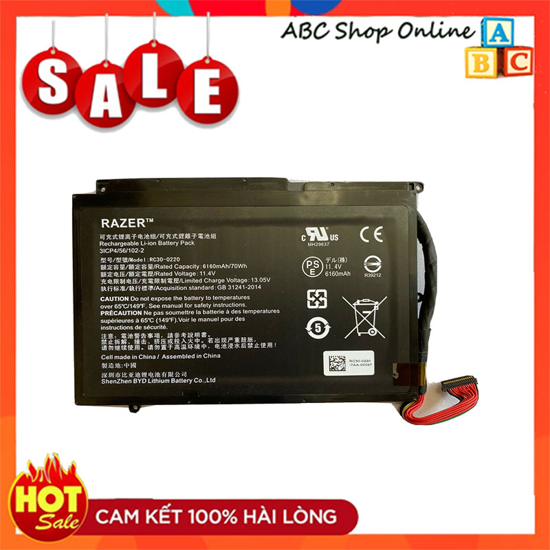 Pin Laptop Razer Blade Pro GTX 1060 , Pro 17" GTX 1060 RC30-0220