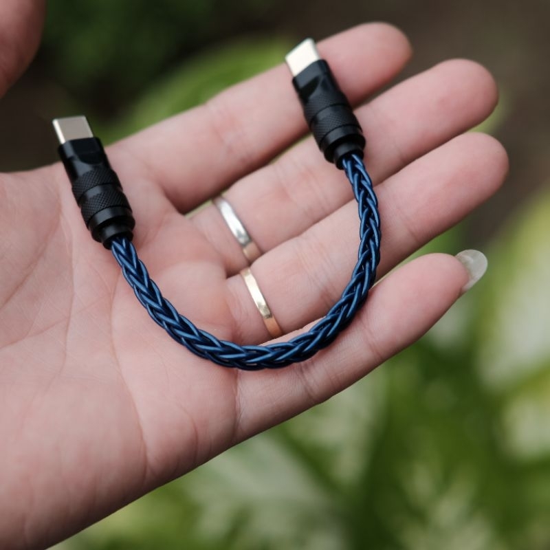 Cáp OTG đồng UPOCC kết nối DAC, Dongle chuẩn usb C, Lai-ning, Micro usb.
