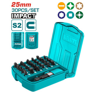 Hộp 30 mũi bắt vít loại 25mm total tacsd18306