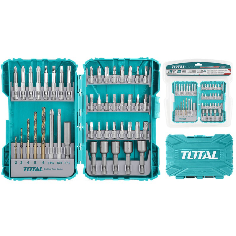 Bộ mũi siết vít 45 chi tiết (dòng tiêu chuẩn) TOTAL TACSDL24501 (Chính hãng TPC)